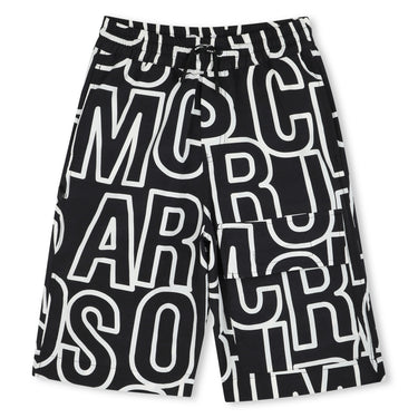 Traje de baño para niños y teens Marc Jacobs All over negro